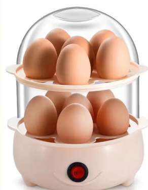 Double Layer Egg Cooker and Steamer for Breakfast