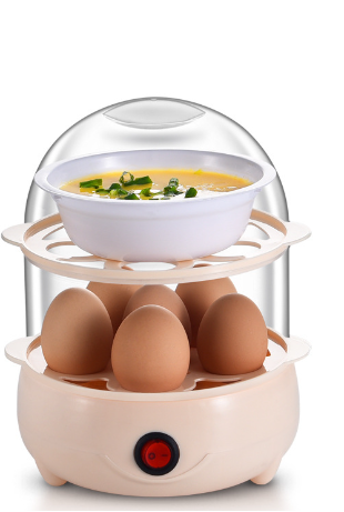 Double Layer Egg Cooker and Steamer for Breakfast